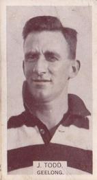 1933 Wills's Victorian Footballers (Small) #173 George Todd Front